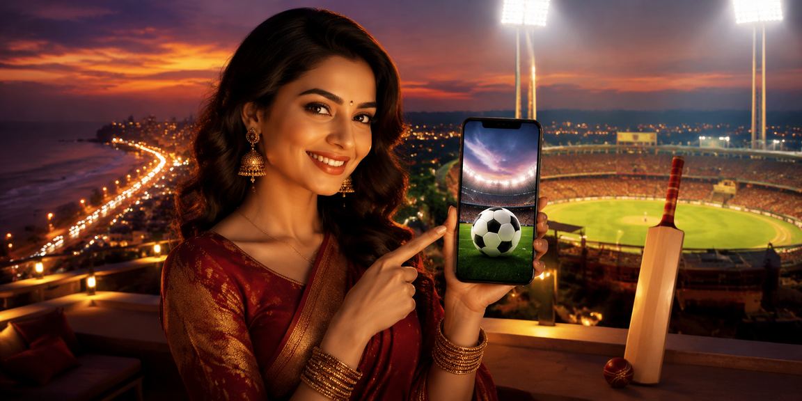 Cricket betting at Chennai Marina Beach with red gold colors