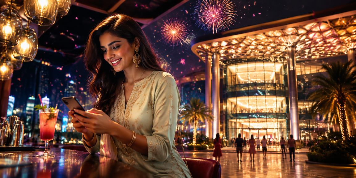 Mobile casino gaming in traditional Indian attire